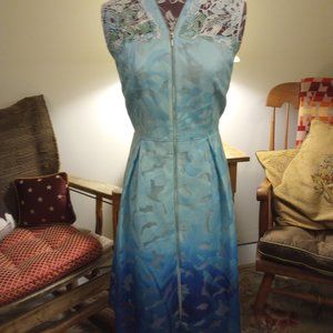 New Elle Tahari Ombre Fit and Flare Dress